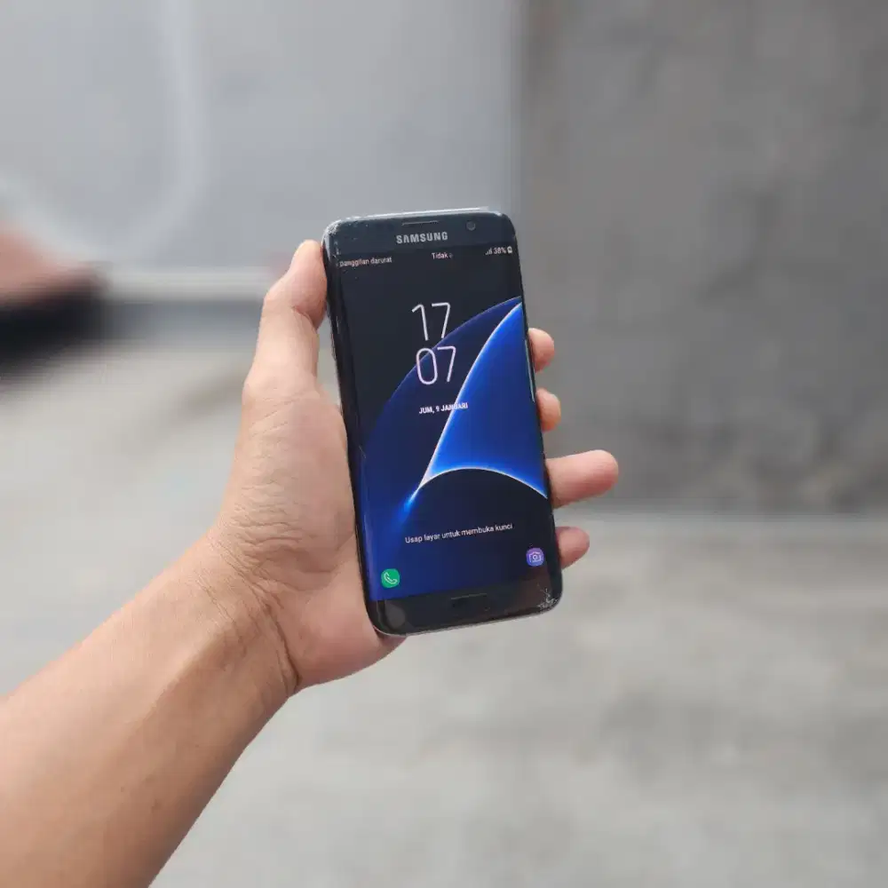 SAMSUNG S7 EDGE SEIN 4/32 DUAL SIM MINUS RETAK SHADOW FUNGSI NORMAL