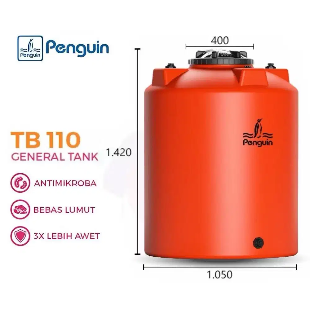 Original Murah Toren Air Penguin 1050 Liter Tipe TB 110