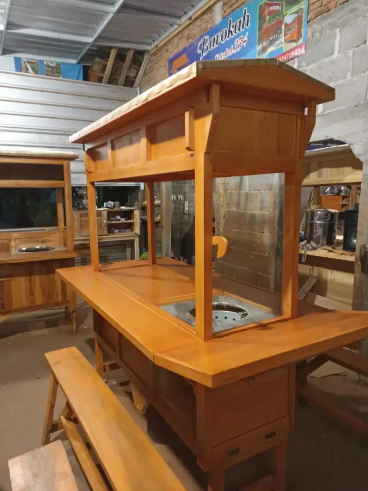 Jual Gerobak Angkringan, Bakso, Mie Ayam, Bubur, Sate, Soto, Pecel dll