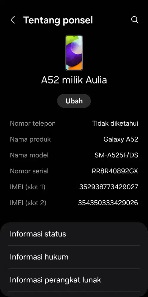 Samsung galaxy a52 4g
