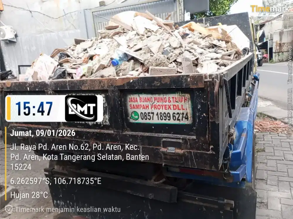 Jasa buang puing dan buang tanah