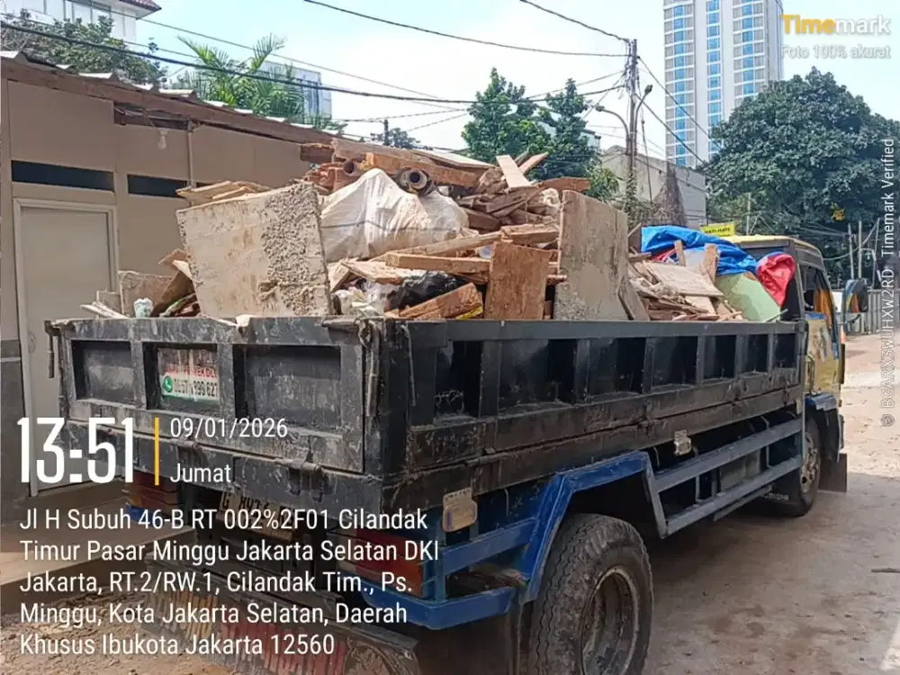 Jasa angkut puing dan buang sampah