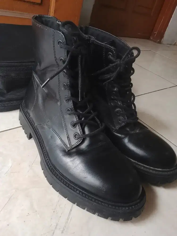 Sepatu Kulit Pull & Bear + Bag