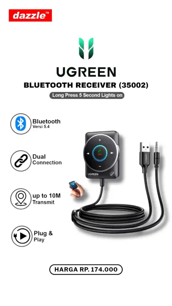 UGREEN BLUETOOTH RECEIVER (35002)
