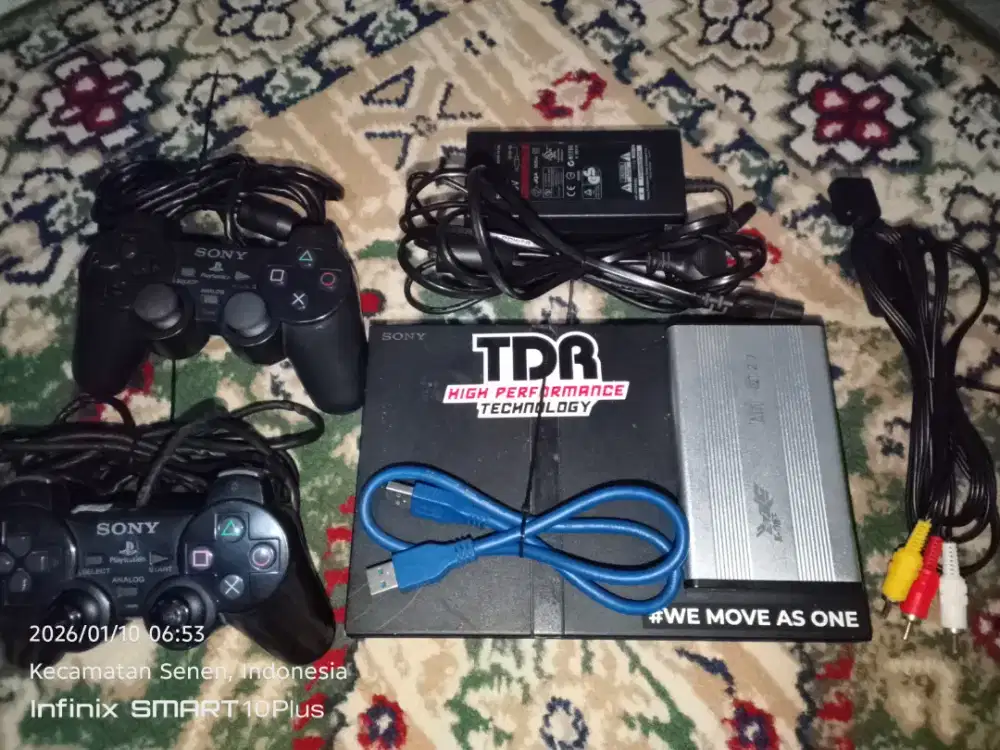 Ps2 slim HDD 16 games tinggal pakai