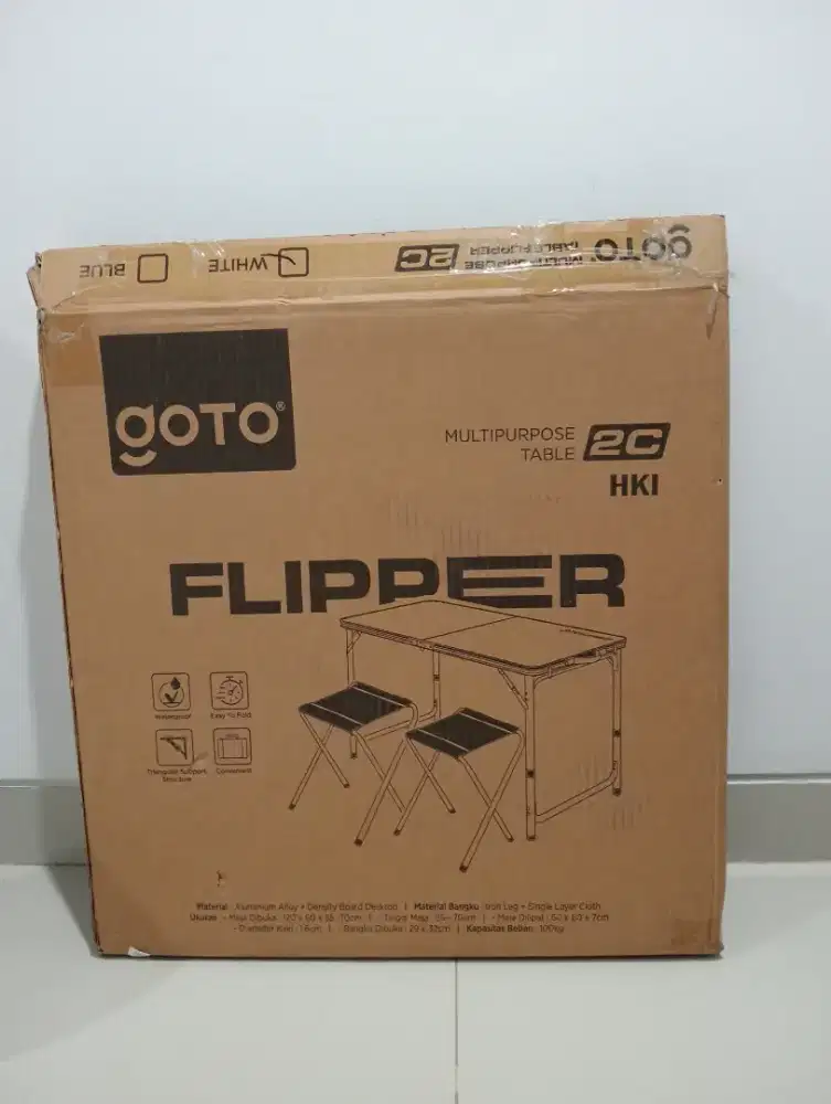 Meja Flipper GoTo + 2 Chairs