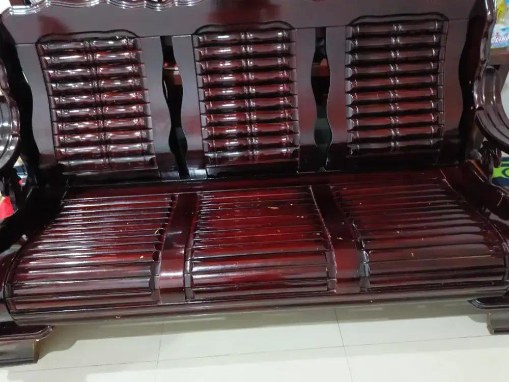 Kursi kayu jati seperti baru