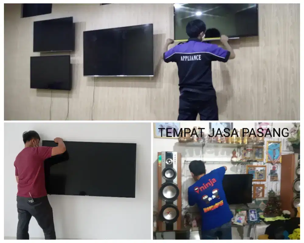 Pasangkan bracket dan Braket +pasang terimarapih breket briket led tv