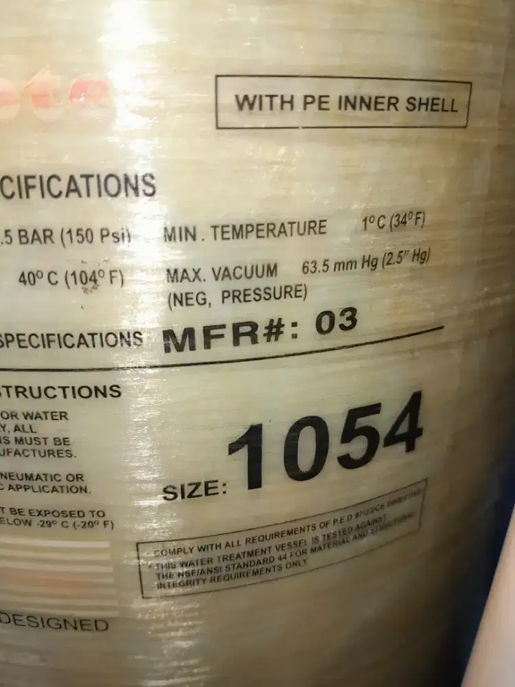 Satu tabung filter air