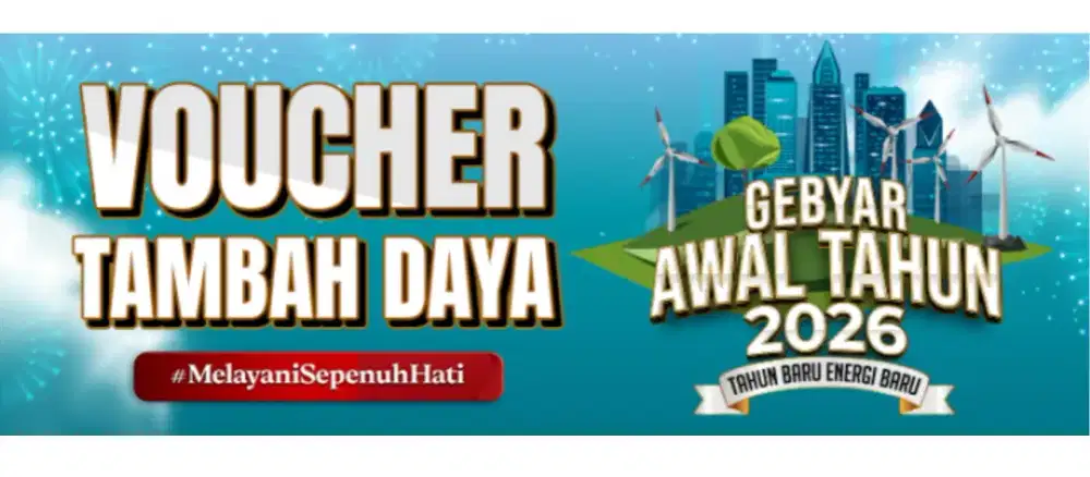Voucher tambah daya PLN plus registrasi