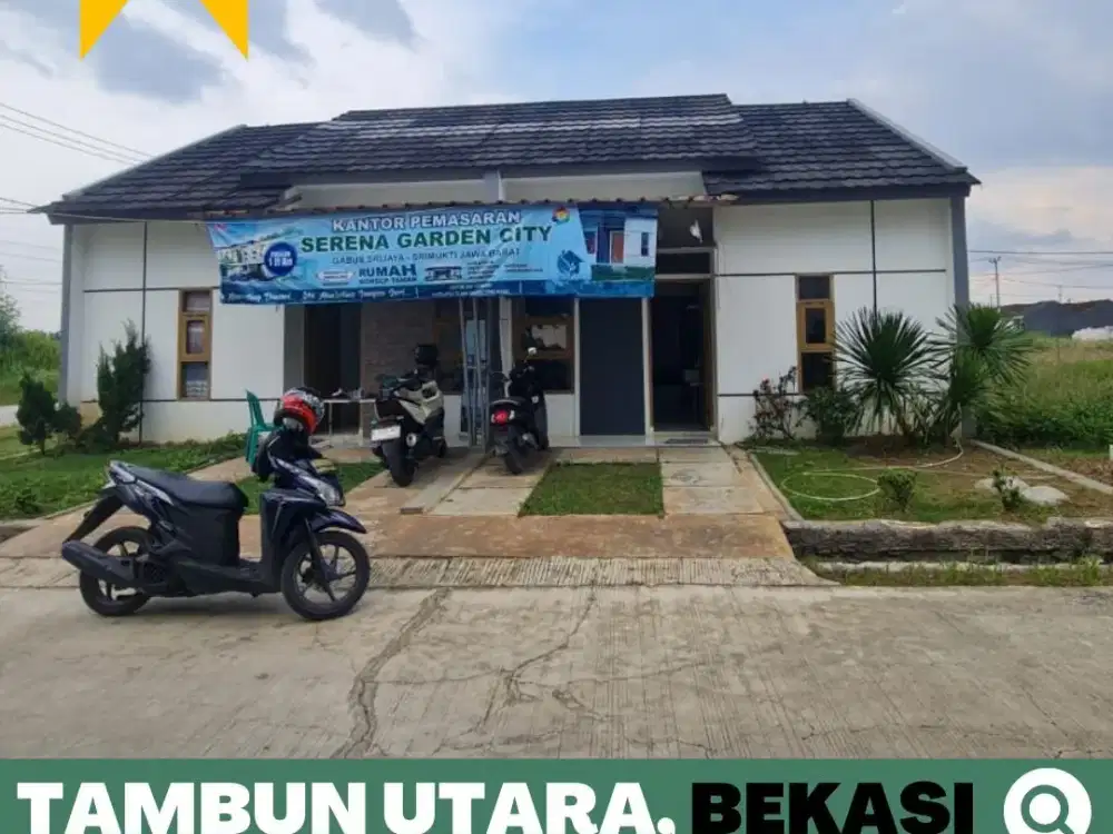 Rumah Subsidi Angsuran Flat 1 Jutaan, Tanpa DP, Tambun Utara, Bekasi 5 Menit Tol Gabus