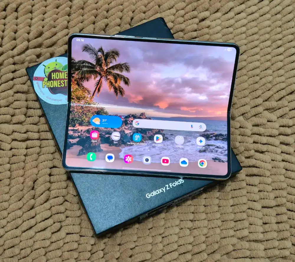 Samsung Z Fold 5 512Gb Cream Mulus Lengkap