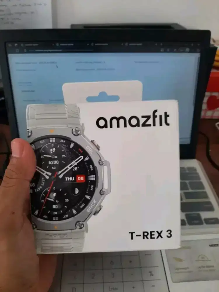 Smartwatch amazfit trex 3 t-rex 3 grey smart watch gps strava