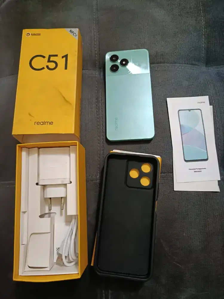 Bismilah ..hp Realme C51 mulus komplit full set
