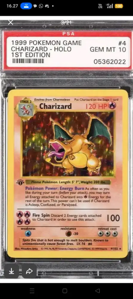 Rare charizard pokemon