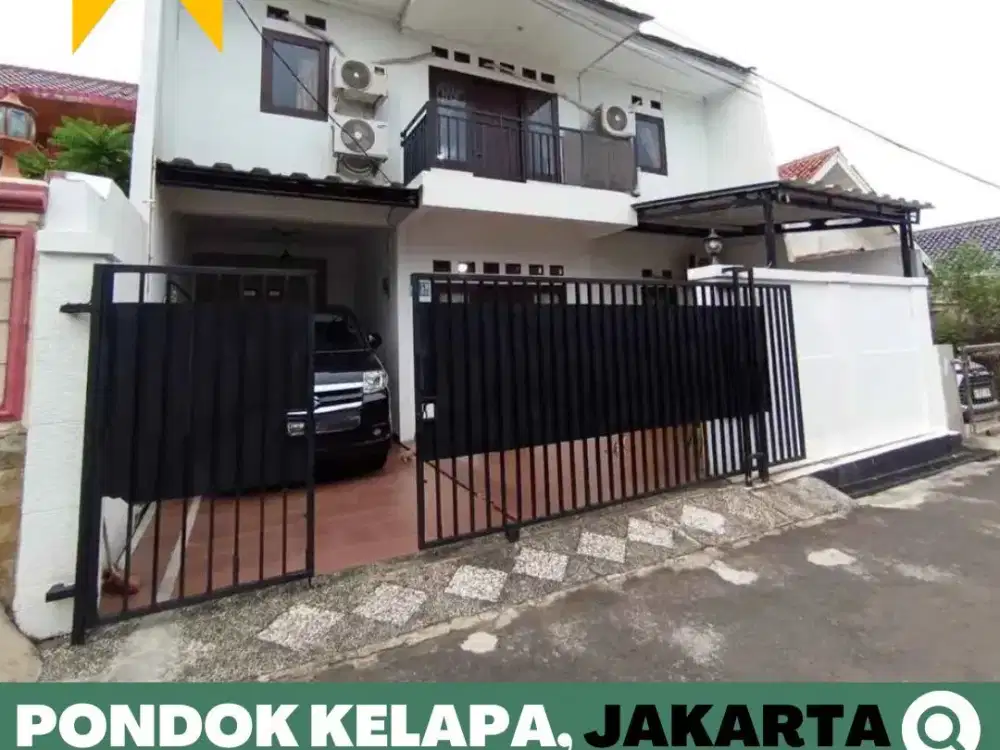 Rumah dijual Murah 2Lt. Pondok Kelapa, Jakarta Timur dekat Tol Becakayu