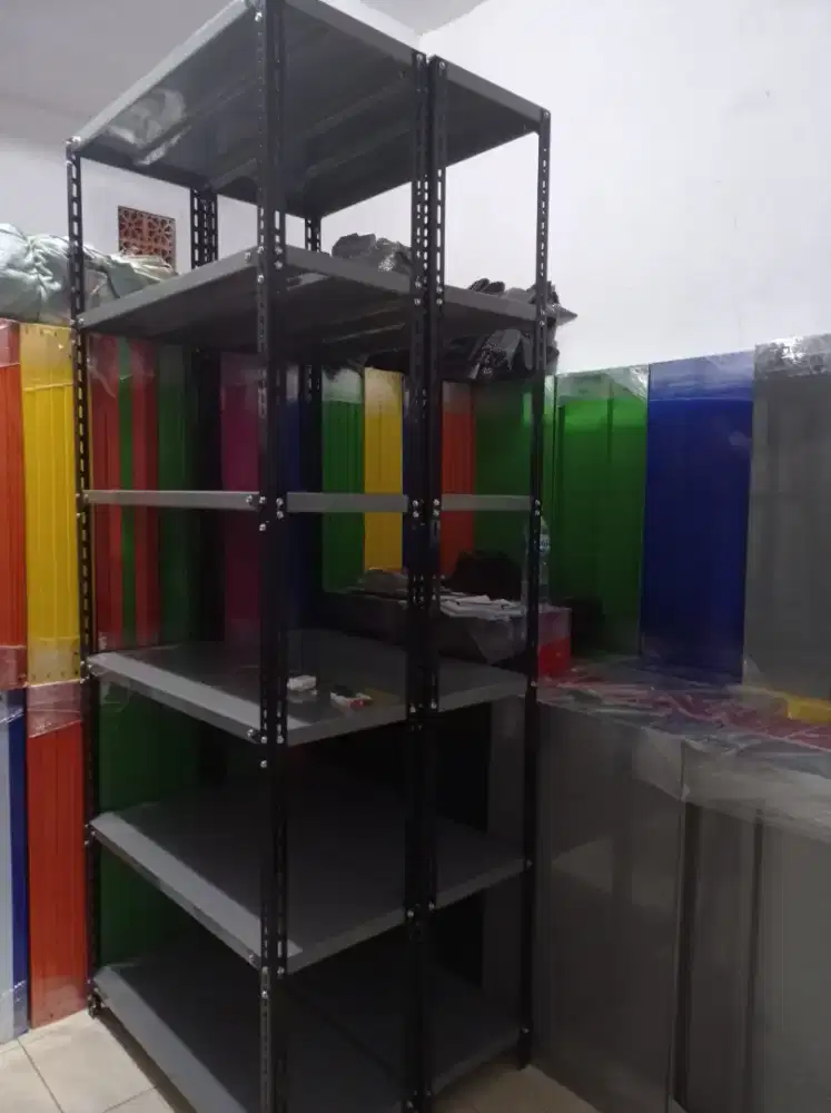 Rak besi rak gudang setock ready