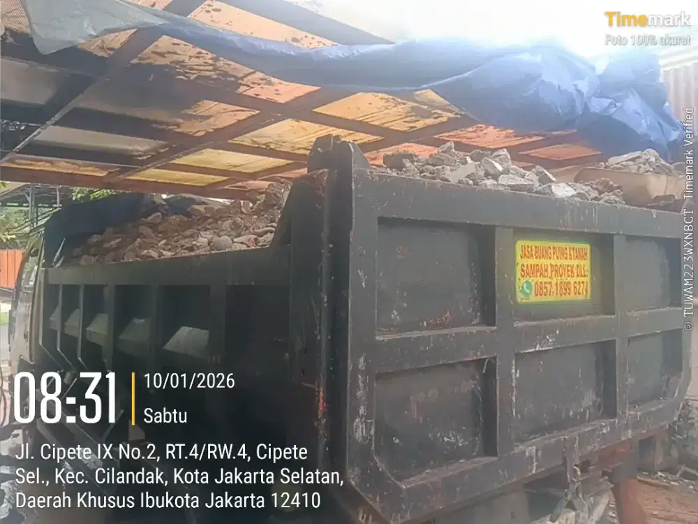 Jasa buang puing dan pengurugan