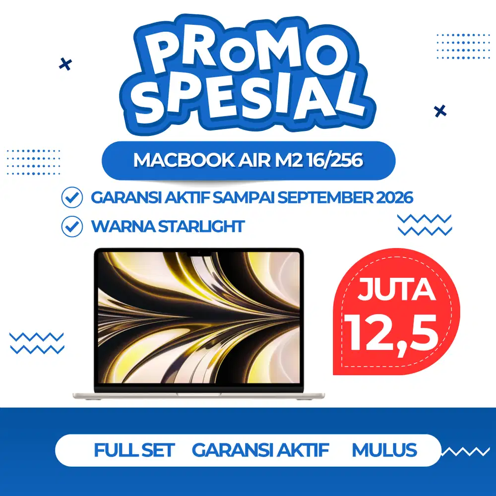 MacBook Air M2 16/256 warna STARLIGHT