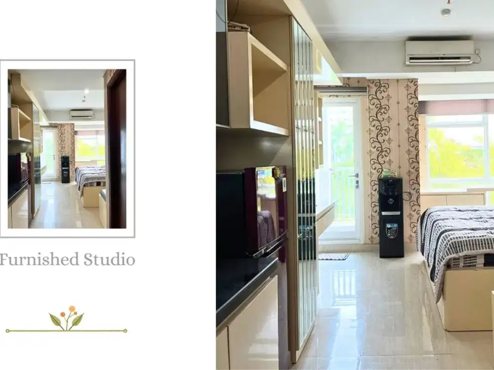 JUAL STUDIO VENETIAN FURNIS LENGKAP APARTEMEN GRAND SUNGKONO LAGOON