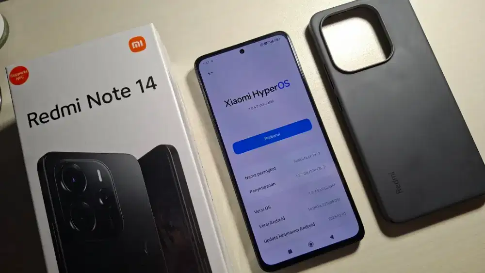 Xiaomi Redmi Note 14 Hitam 8/128GB Sebulan Pakai