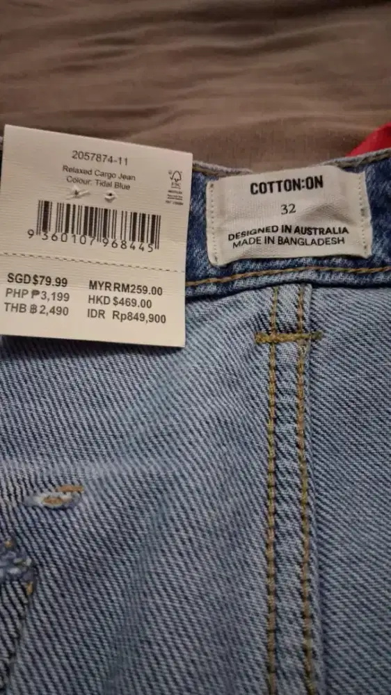 celana jeans cargo cotton on original