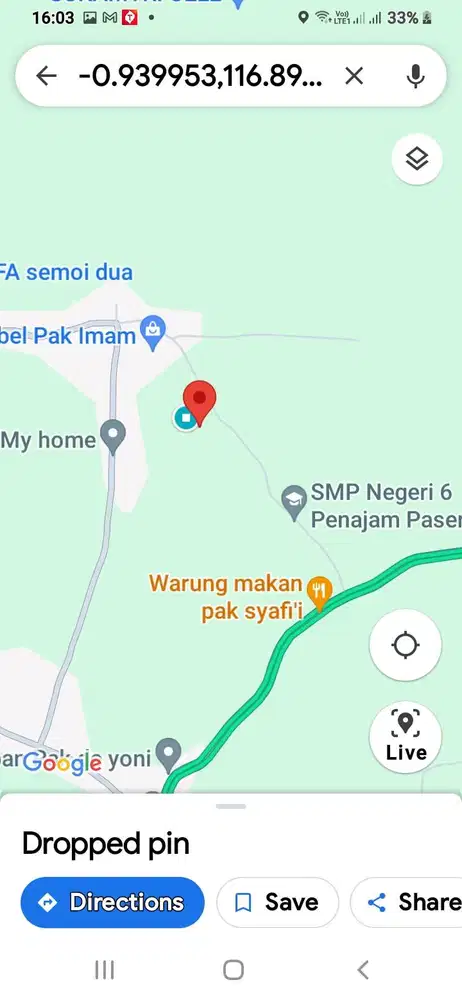 Tanah di jual 1 hektar di Semoi Dua, Ring 3 IKN