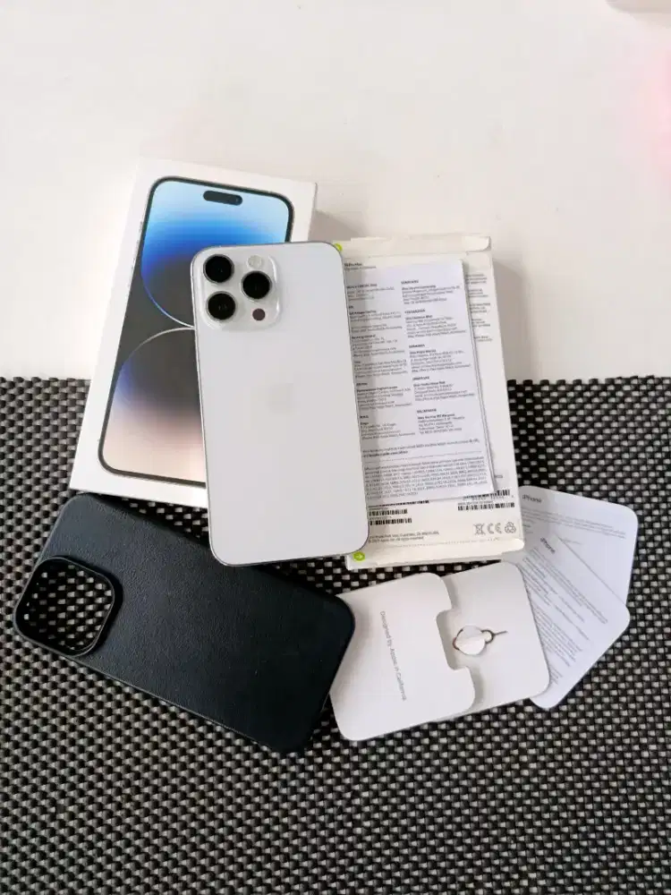 Iphone 14 Pro Max 128gb Silver IBOX Mulus Normal Malang Batu