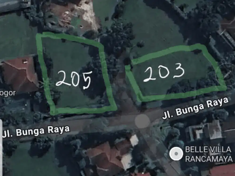 Tanah Luas 1053 M2 Dengan Pemandangan Indah  Di Rancamaya Bogor