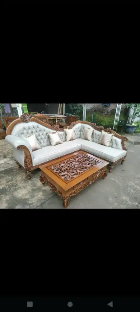 Kursi sudut meja ketapang