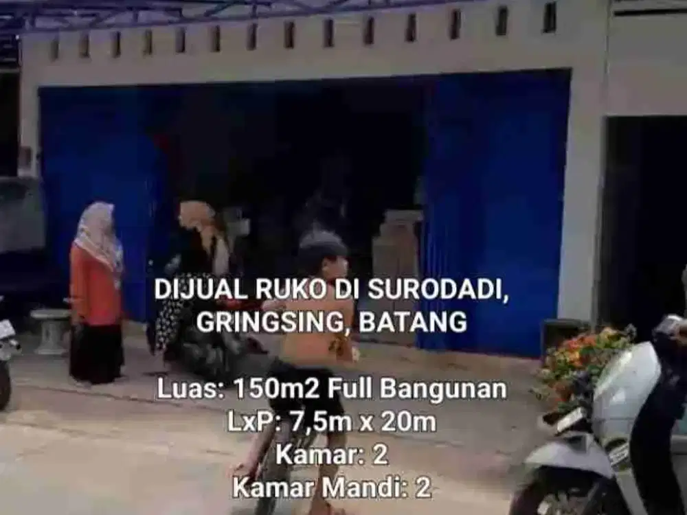 DIJUAL RUKO GRINGSING, BATANG, JATENG
