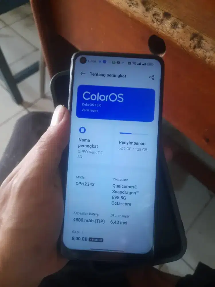 Reno 7z 5g 8/128 lcd lokal