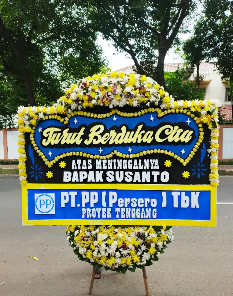 Karangan Ucapan Bunga Papan