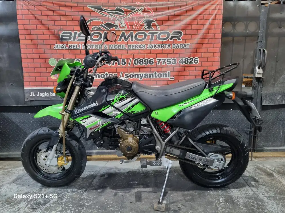 ISTIMEWA ANTIK ! KAWASAKI KSR CBU 110 NON KOPLING TAHUN 2012 BIRU