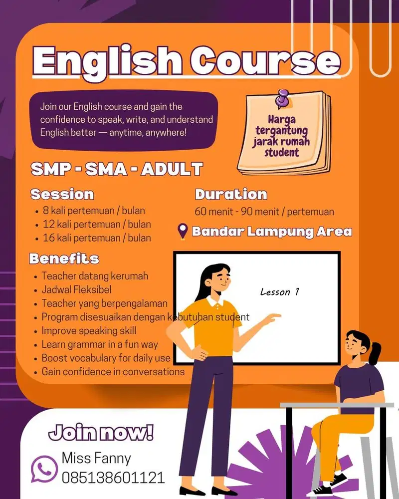 Les Privat Bahasa Inggris