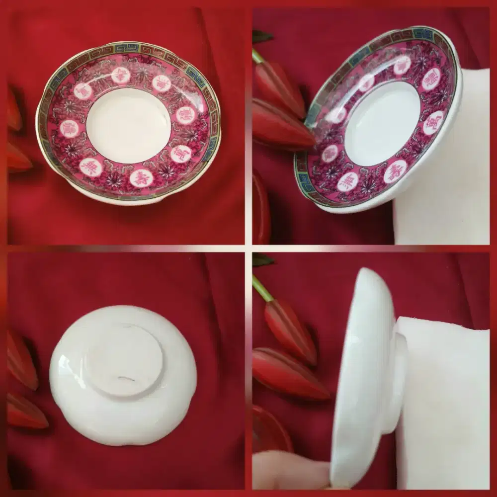 Piring keramik mini koleksi antik, handmade, kolpri