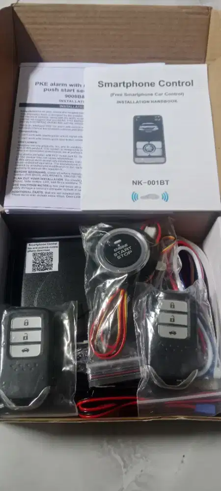 Alarm remote dan Keyless Mobil,Start stop engine