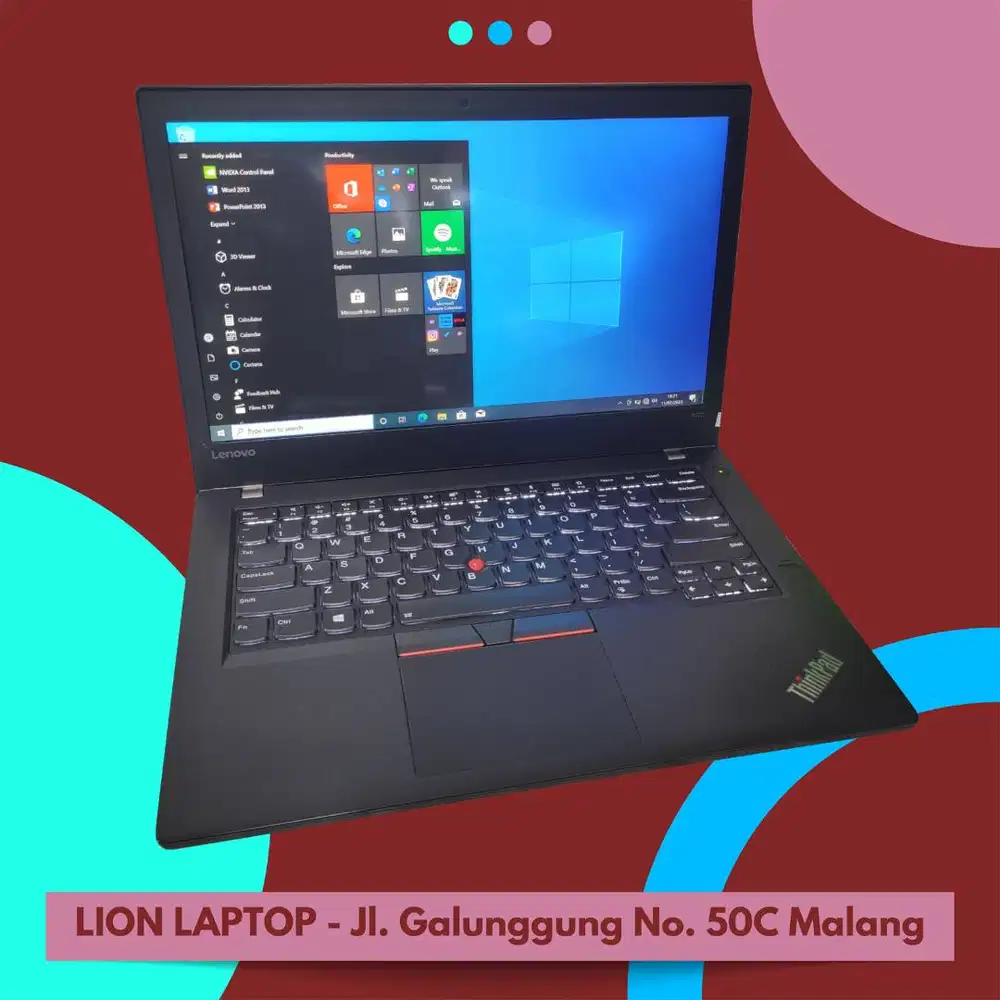 RAM 8GB SSD 256GB i5 Touchscreen Lenovo Thinkpad T470 [10|01]