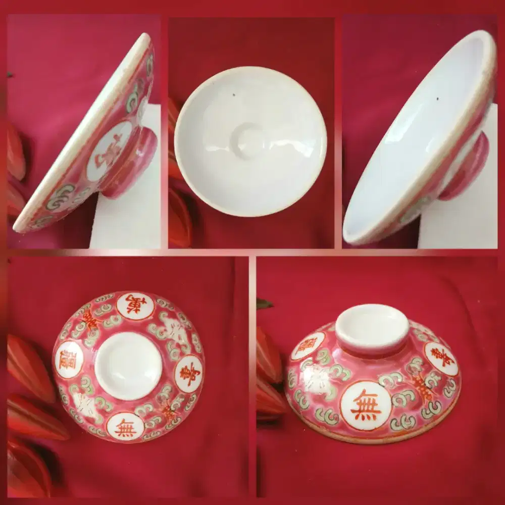 Piring keramik mini Tutup mangkuk kecil, kolpri