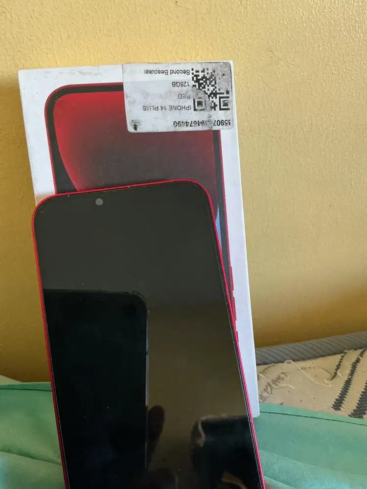 Iphone 14 plus 128 ex grs beacukai red