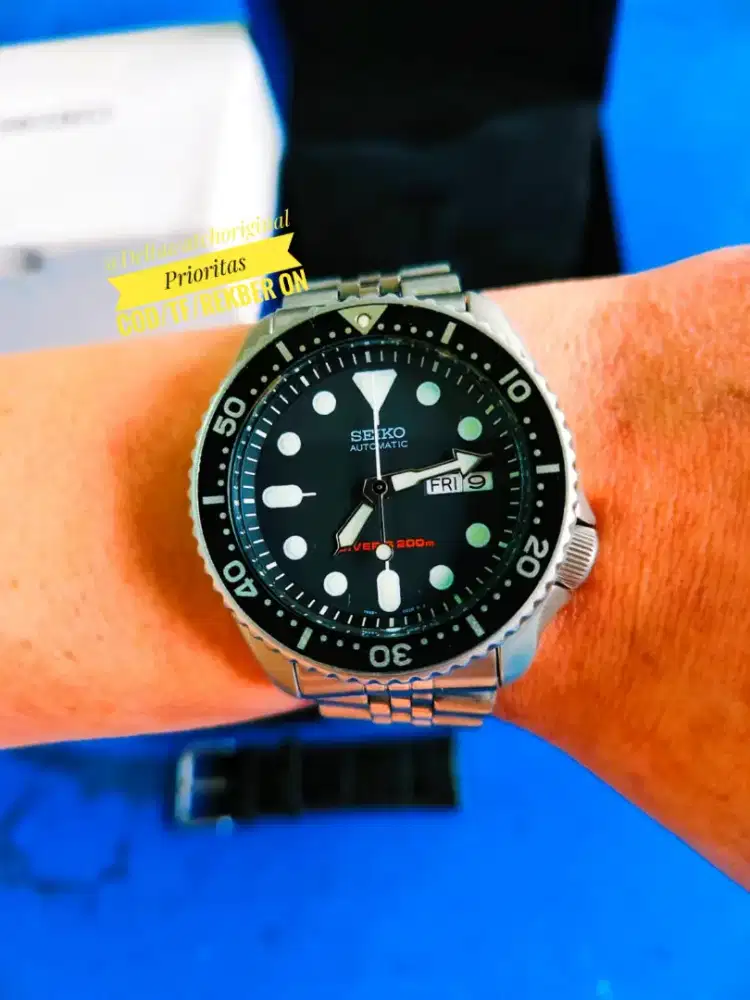 Seiko Diver SKX007 Bond 007 Legend Black Dial Automatic Original Mulus