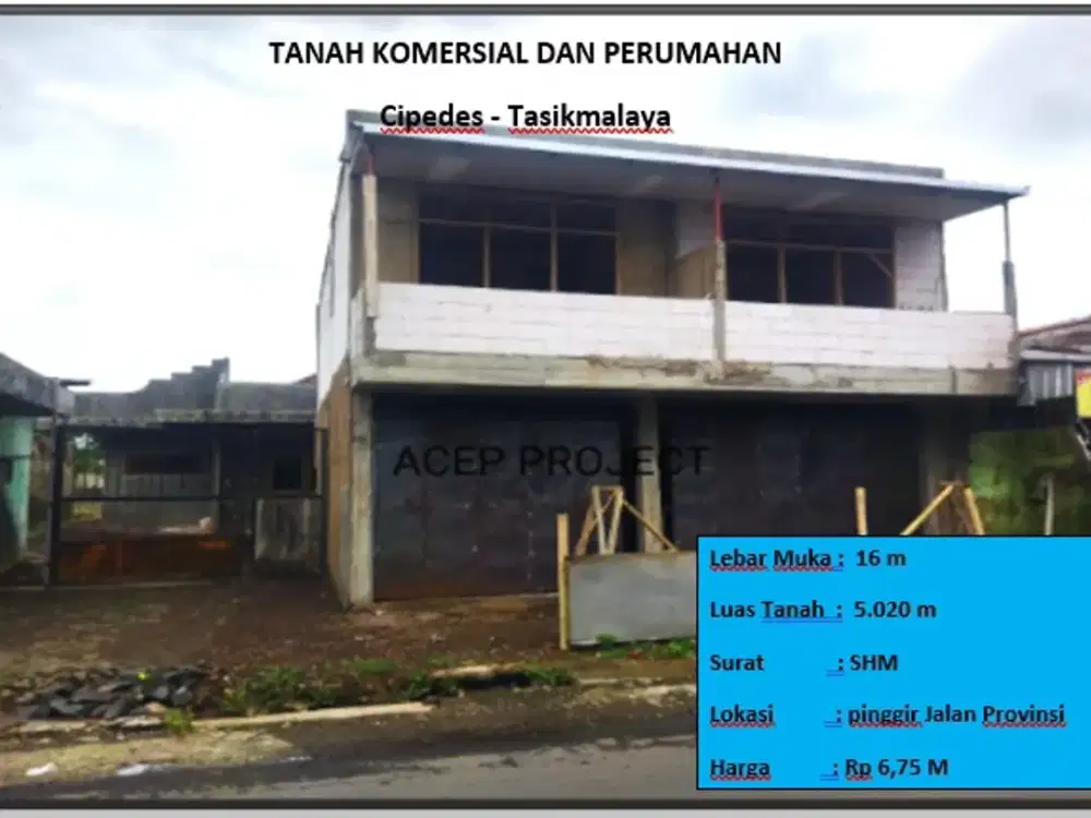 Tanah komersial dan perumahan