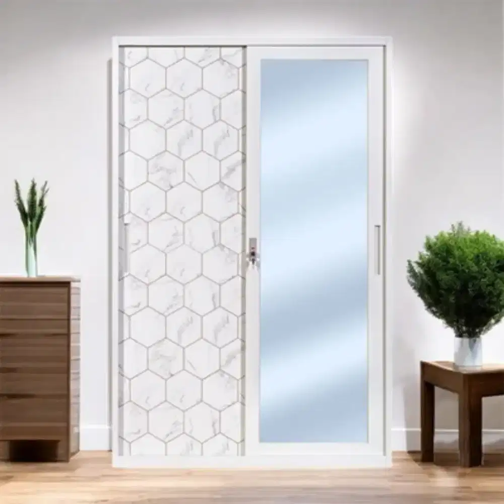 lemari metal pintu geser