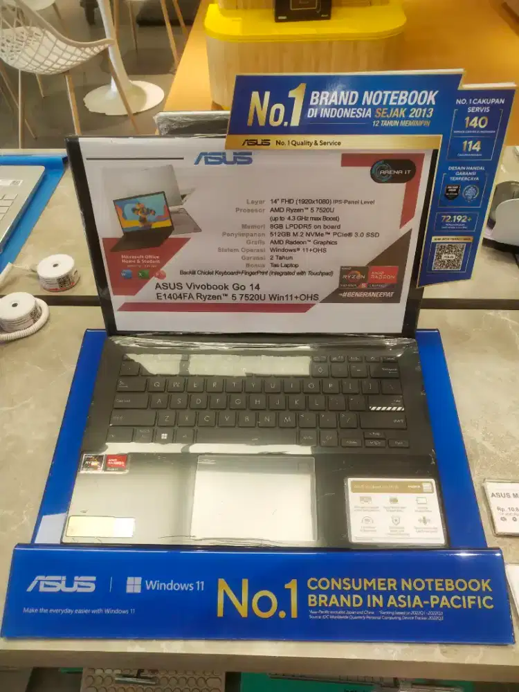 Laptop Asus Vivobook E1404FA Ryzen 5, Bisa Cicilan Pakai Homecredit