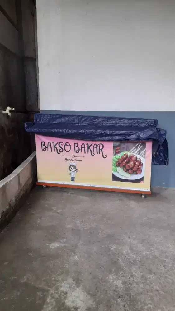 gerobak jualan kayu minimalis aesthetic