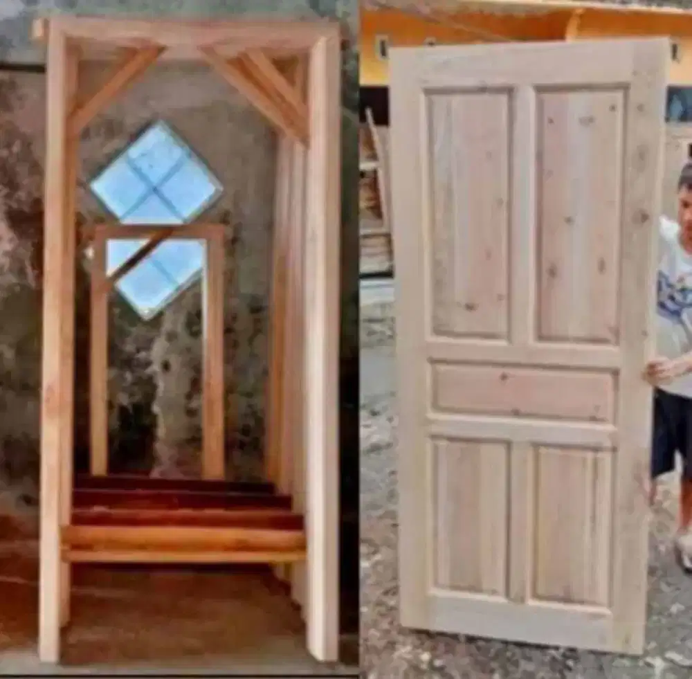 1 set pintu dan kusen