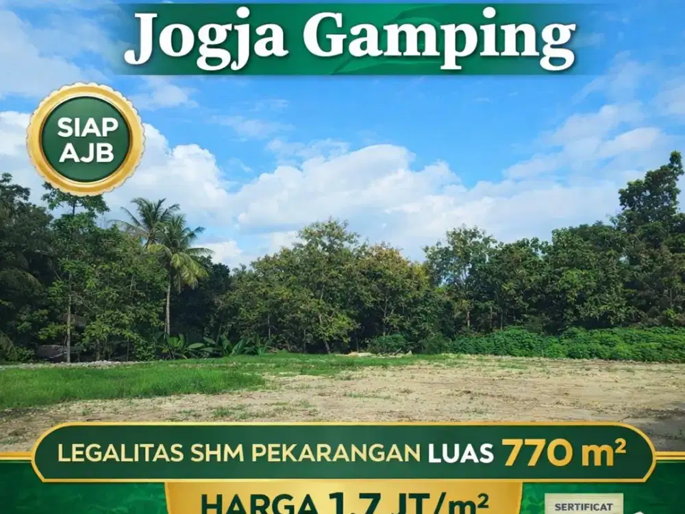 Tanah Murah Jogja Gamping Siap AJB Dekat Rs Muhammadiyah SHMP