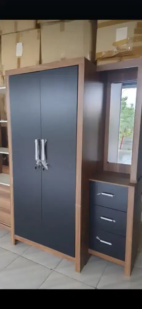 Zahsyi lemari lemari 2 pintu meja rias