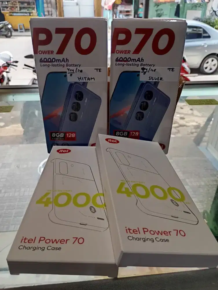 ITEL P70 DENGAN CASING PPOWERBANKNYA RAM TOTAL 8GB / 128GB