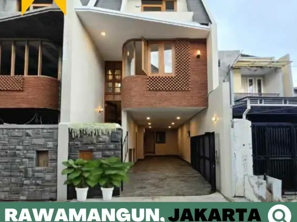 Rumah dijual Murah 4,5 Lt. Rawamangun, Jakarta Timur dekat Stasiun LRT Velodrome